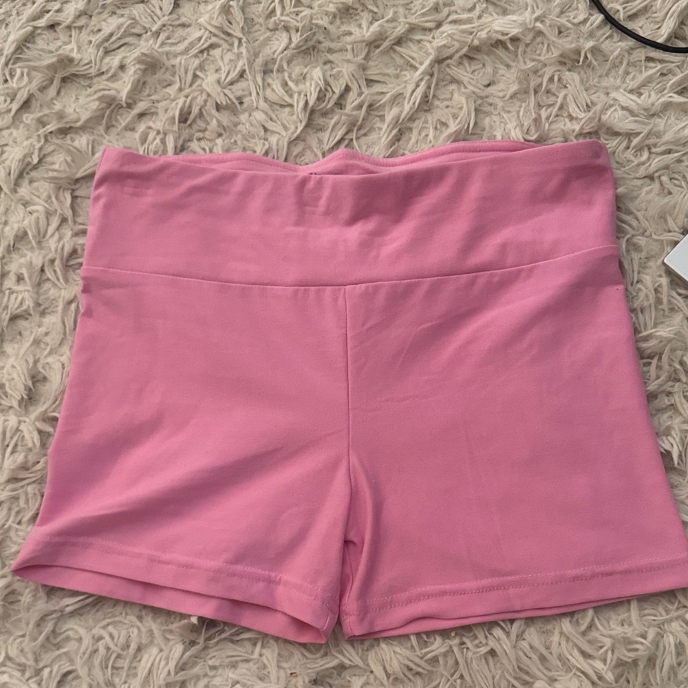 Women’s High-Waist Pink Active Shorts